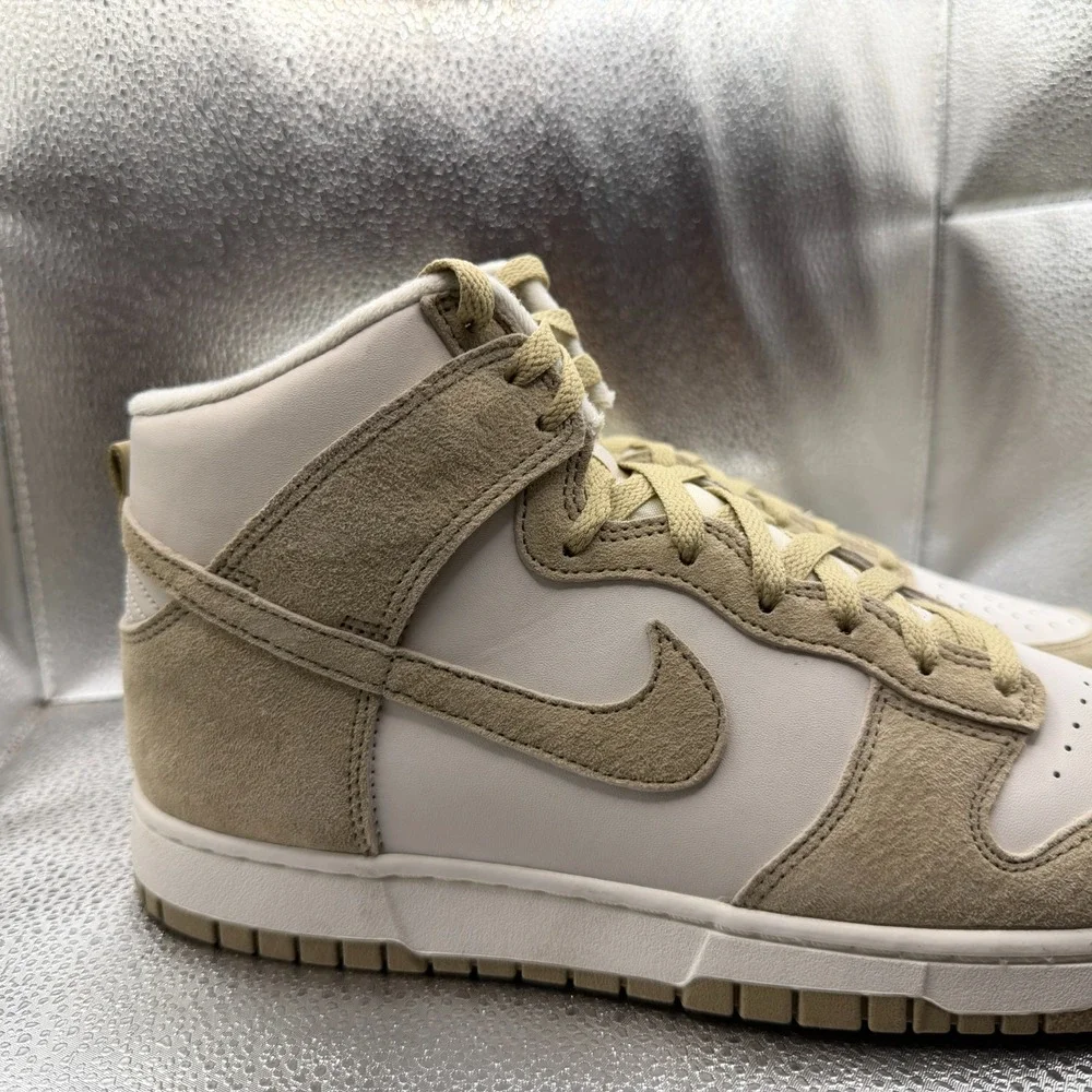 Size 10.5 Nike Dunk Hi‎ Retro PRM Phantom/Limestone-Sail Mens Shoes DQ7679-001